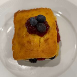 Vanilla Blueberry Whoopie Cake