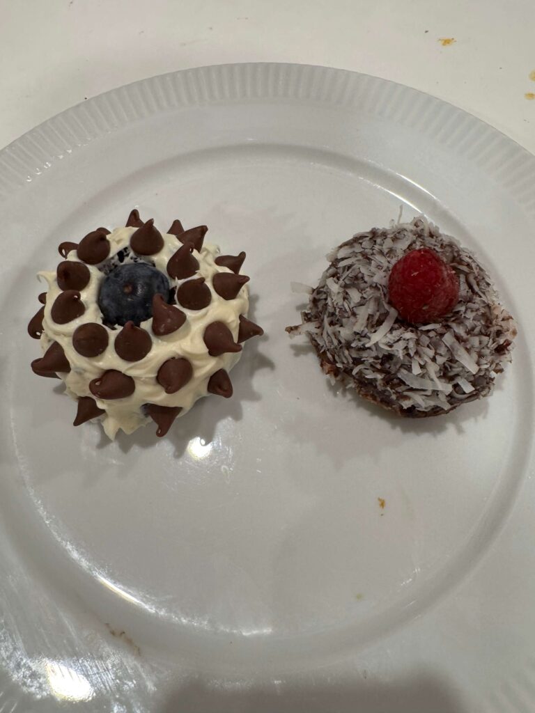 Chocolate & Vanilla Snow Caps